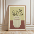 Wildflowers Print In Terracotta