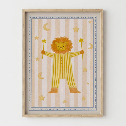 Circus Lion Nursery Print