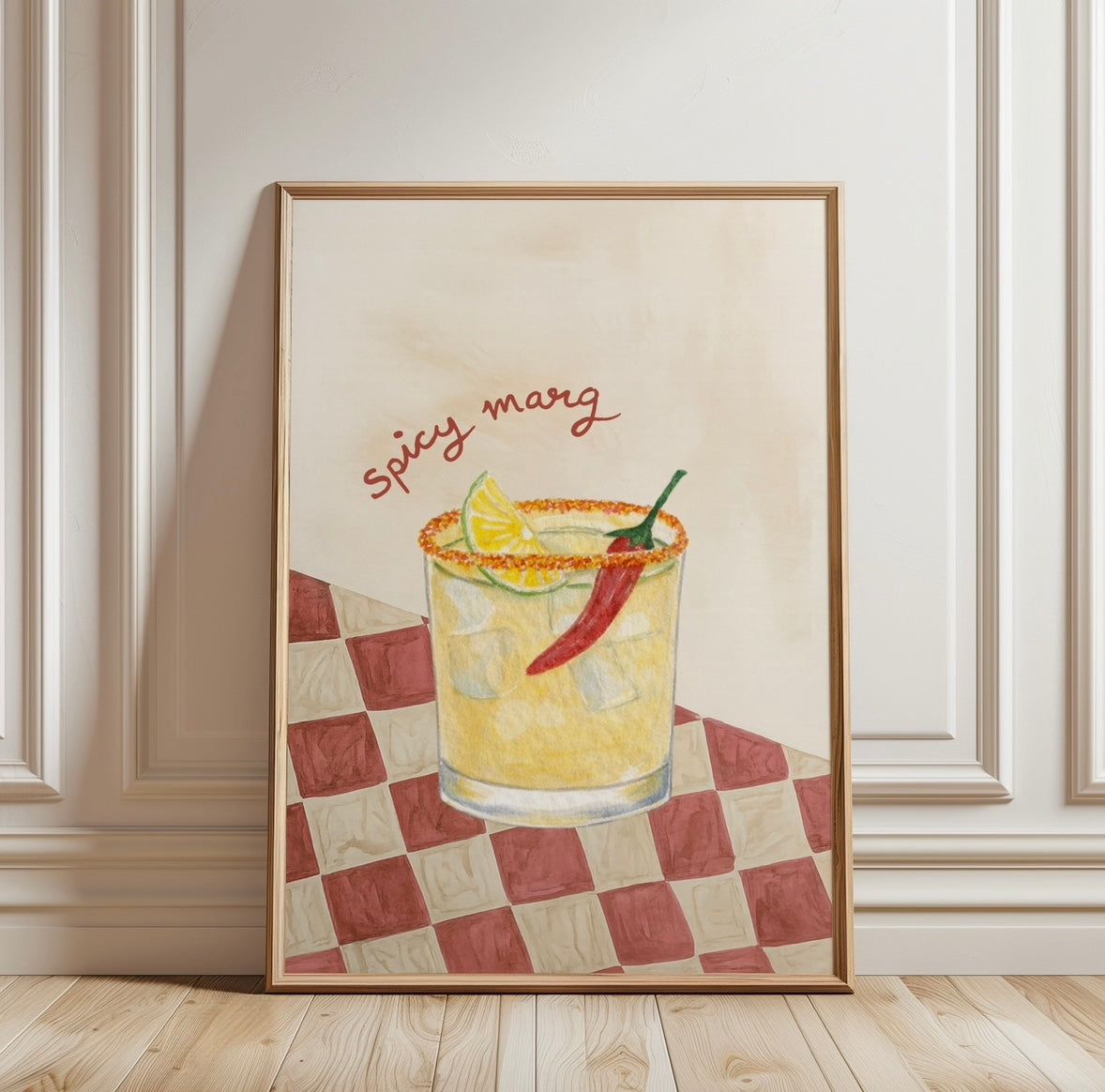 Spicy Marg In Red Cocktail Print