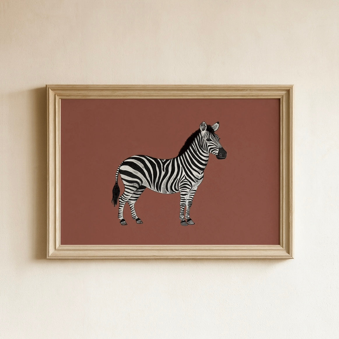 Zebra In Terracotta