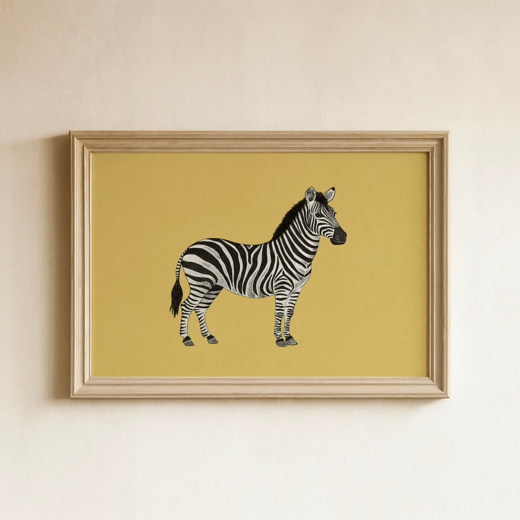 Zebra In Yellow
