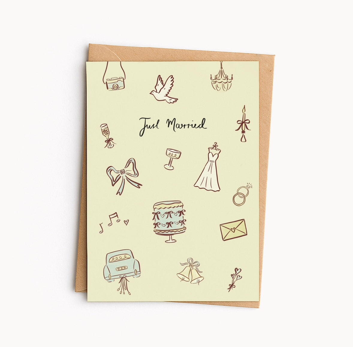 Just Married Wedding Card