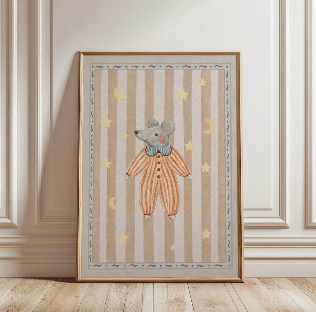 Circus Mouse Nursery Print
