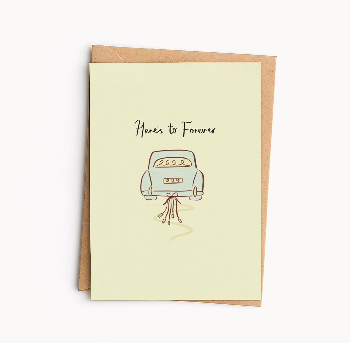 Here’s To Forever Wedding Card