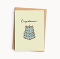 Vintage Cake Wedding Card