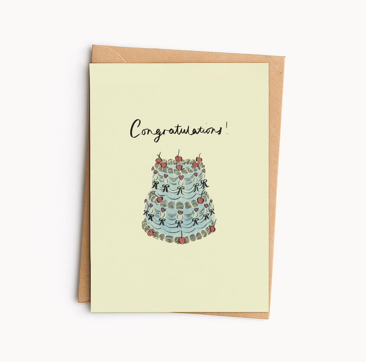 Vintage Cake Wedding Card