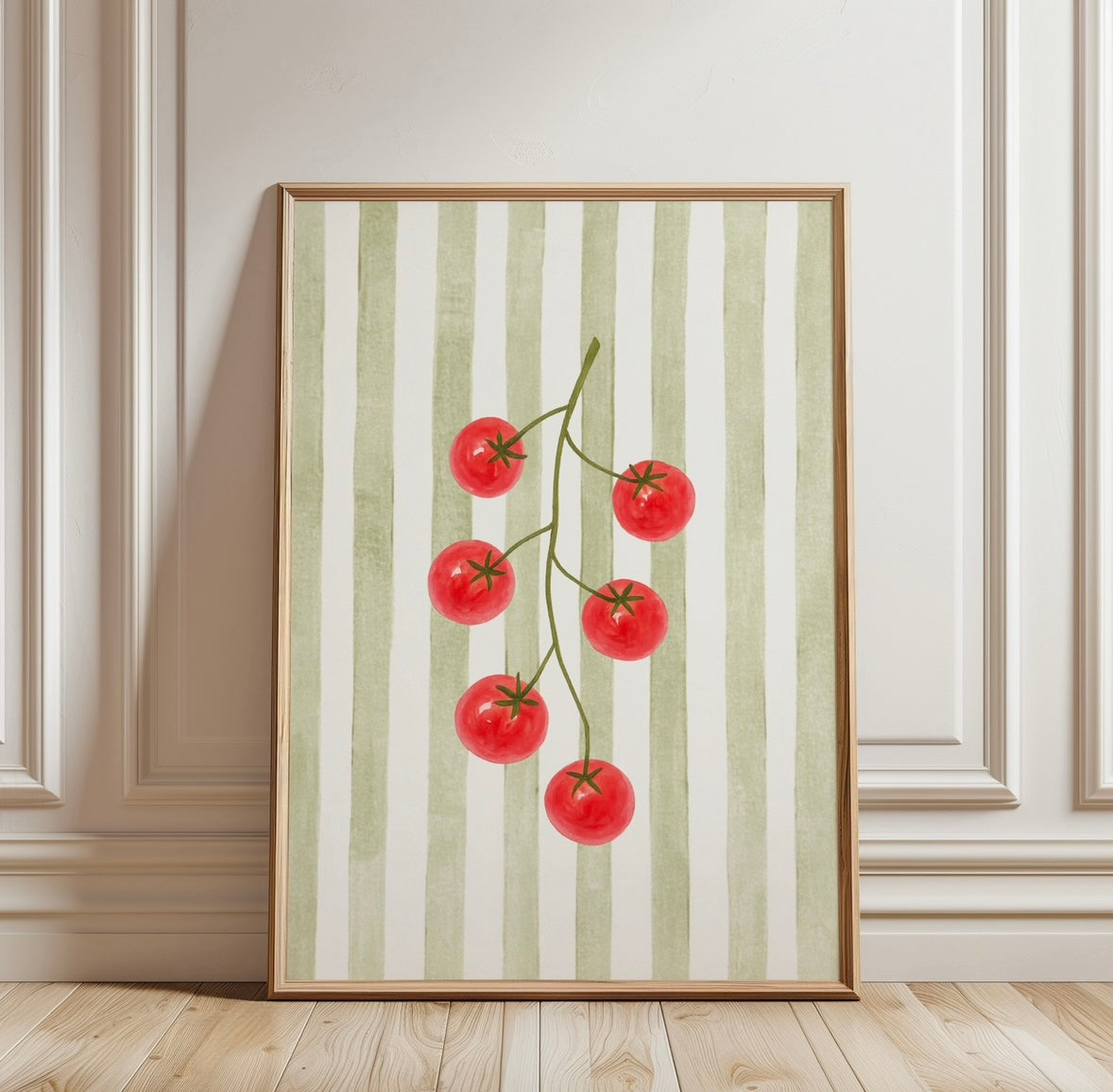 Tomatoes In Green Vegetable Print