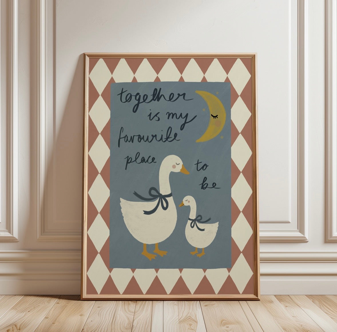 Together Is My Favourite Place To Be Nursery Print