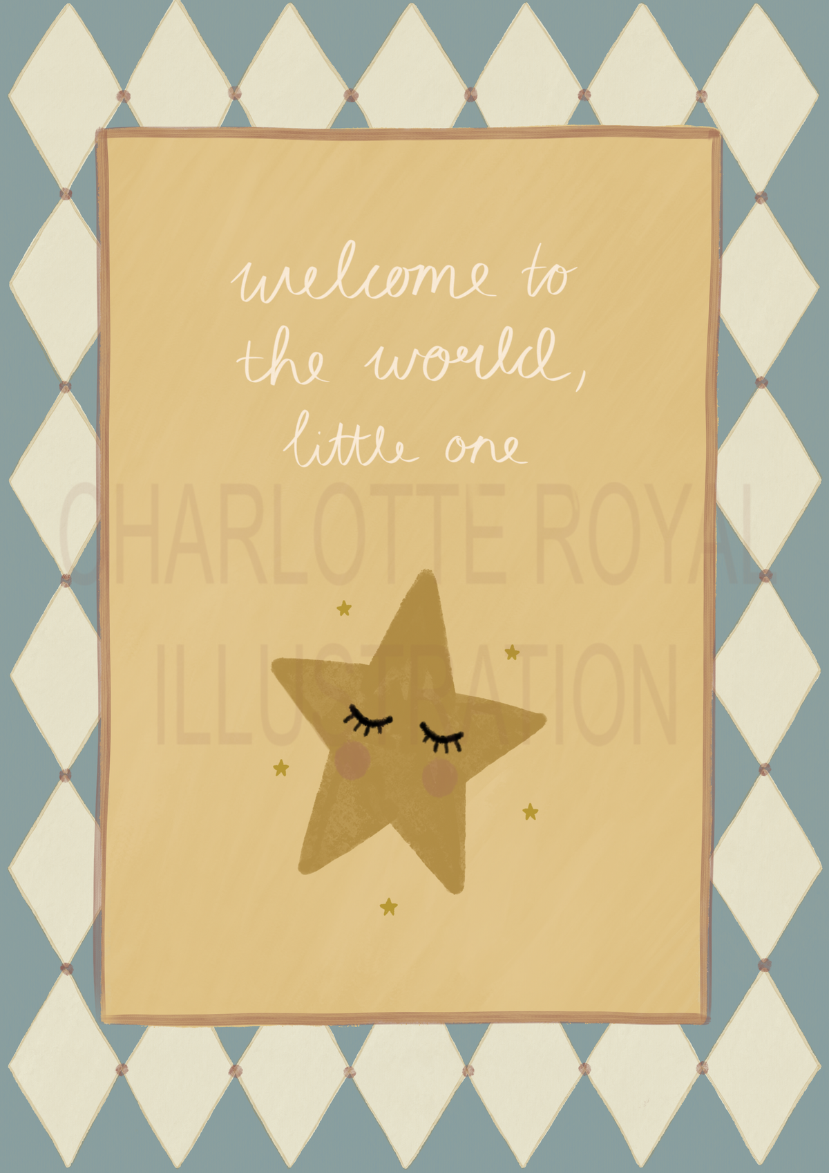 Star Welcome To The World New Baby Card